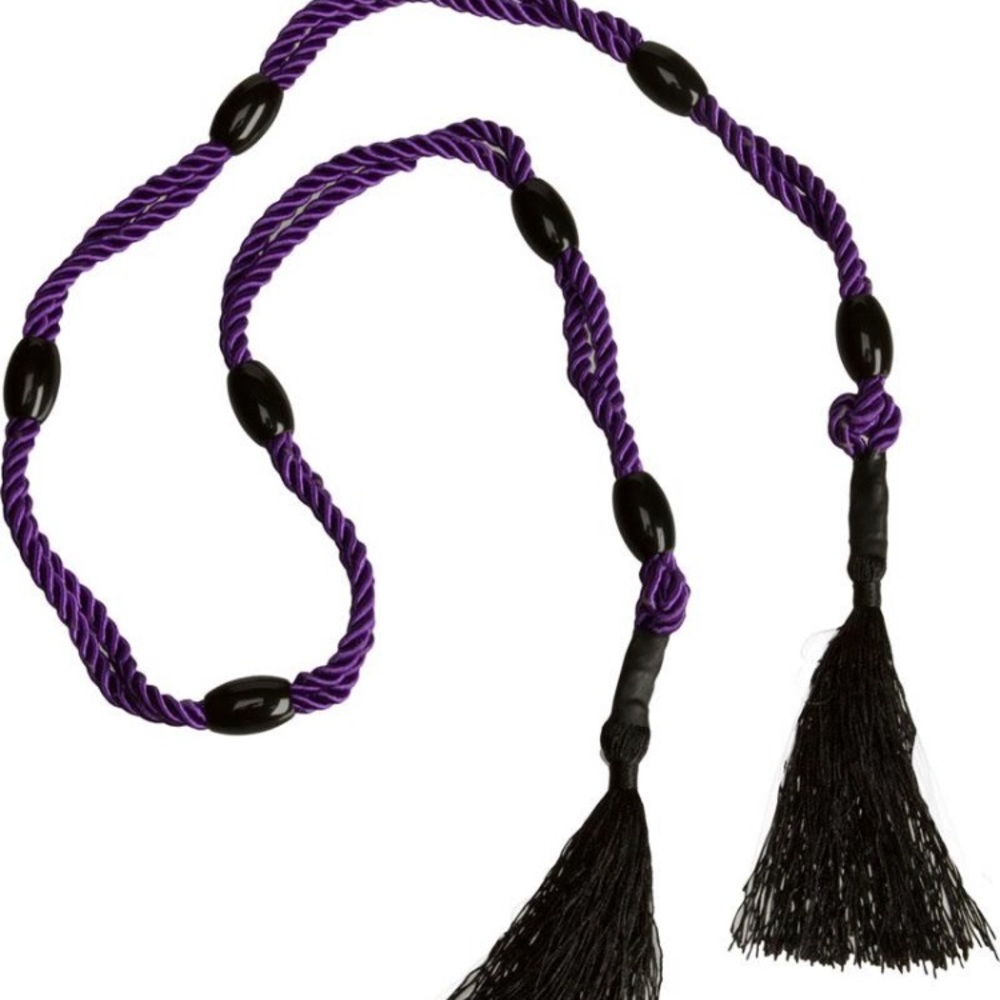 Black Rose Beaded Rope